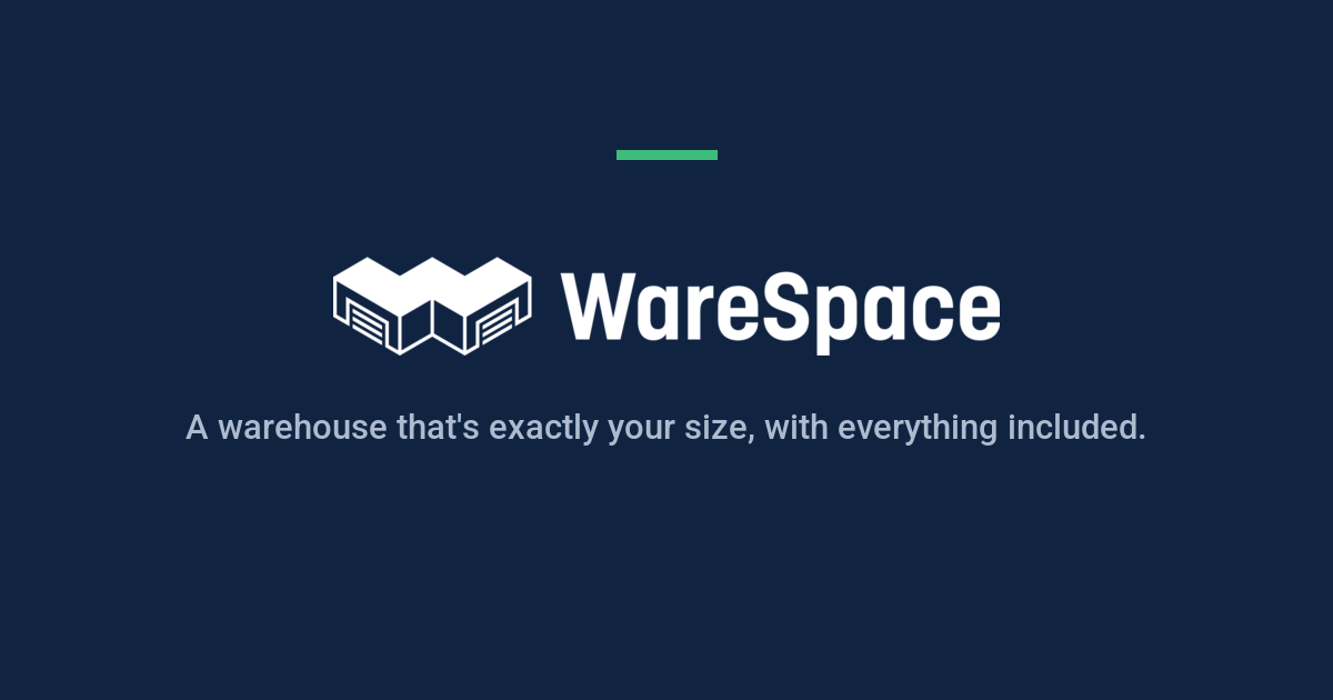 WareSpace Phoenix | Small Warehouse Space Rentals